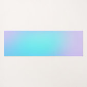 Calm Aqua en Lavendel Gradient Yogamat (Achterkant (horizontaal))