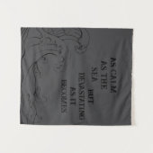 Calm as the Sea Tapestry Wandkleed (Voorkant (horizontaal))