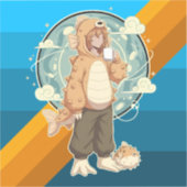 Calm Before the Puff Sticker (Voorkant)