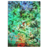 Calm blue abstract clipboard,Dazzling smooth blue  Klembord (Achterkant)