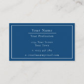 Calm Blue Beach Scene  Visitekaartje (Achterkant)