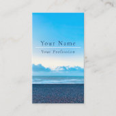 Calm Blue Beach Scene Visitekaartje (Voorkant)