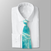Calm Blue Ocean Wave Stropdas (Gebonden)