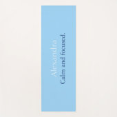 Calm Blue-persoonlijk Yoga Mat (Voorkant)