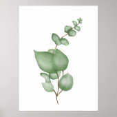 Calm Botanicals Poster – Eucalyptus Leaf Print (Voorkant)