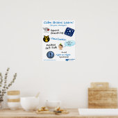 Calm Brains Learn poster for Brainology® (Cuisine)