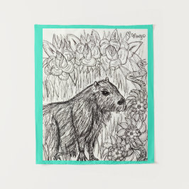 Calm Capybara Wandkleed