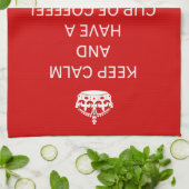 Calm Chocolate Labrador Theedoek (Gevouwen)