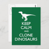 Calm Clone Dinosaurs briefkaart (Voorkant / Achterkant)