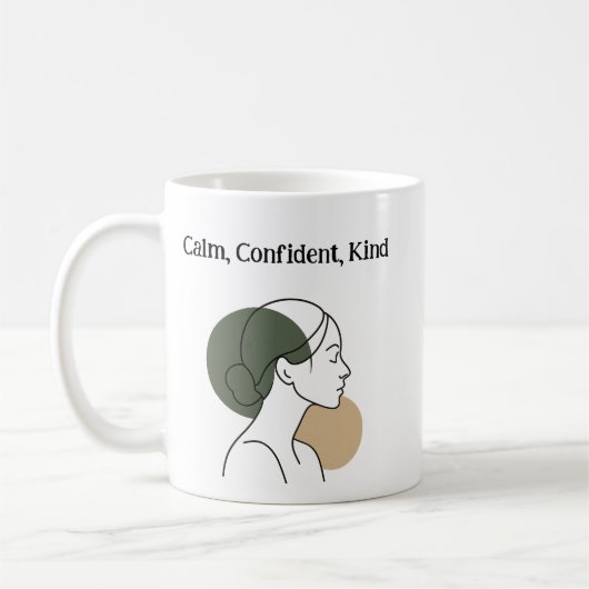 Calm Confidence – Boho Style Mug (Gauche)