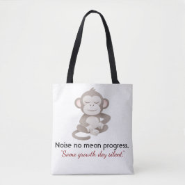 Calm Confidence Monkey – Minimal Everyday Tote Draagtas