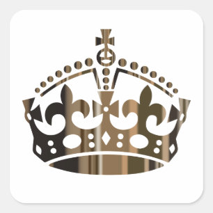 Calm Cooper Crown behouden - Achtergrond wijzigen Vierkante Sticker