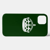 Calm Crown Symbol op Forest Green Case-Mate iPhone Case (Achterkant (horizontaal))