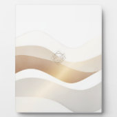 Calm Desert Waves with Fennec Essence | Minimal Se Fotoplaat (Voorkant)