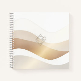 Calm Desert Waves with Fennec Essence | Minimal Se Notitieboek