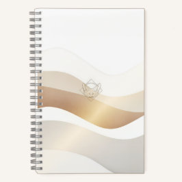 Calm Desert Waves with Fennec Essence | Minimal Se Notitieboek