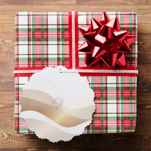 Calm Desert Waves with Fennec Essence | Minimal Se Ornament Kaart (Insitu (Geschenk))