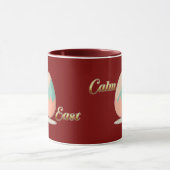 Calm Easter – Aesthetic Egg Art - caneca Mok (Midden)