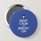Calm en Brexit op Theresa May - - Ronde Button 4,0 Cm (Voorkant /achterkant)