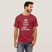 Calm en SQUIRREL donker T-shirt behouden (Voorkant volledig)