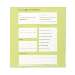 Calm Evening Routine Planner Notitieblok