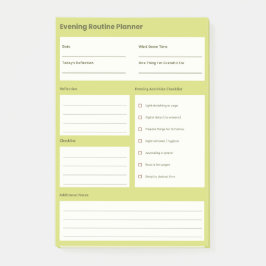 Calm Evening Routine Planner Post-it® Notes