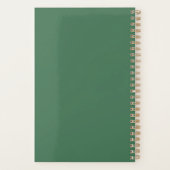 Calm Green Succulent Plant Planner (Achterkant)