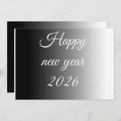 Calm greeting in new year  feestdagenkaart (Voorkant / Achterkant)