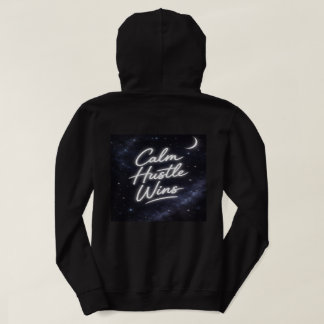 Calm Hustle Wins Dames Hoodie – Aesthetic Galaxy