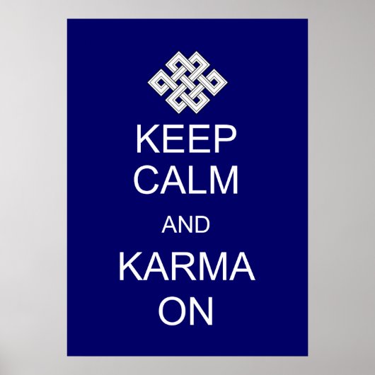 Calm Karma Poster behouden (Voorkant)