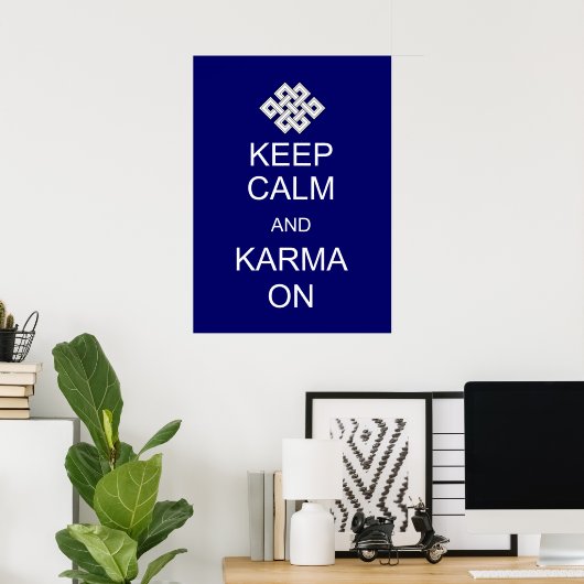 Calm Karma Poster behouden (Thuiskantoor)