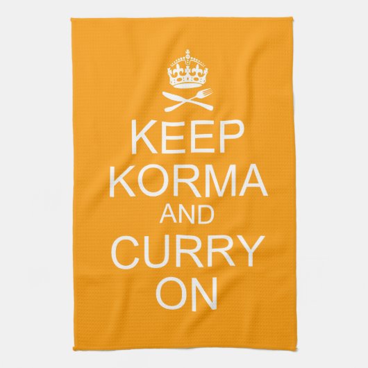 Calm Korma Curry Kitchen Towel houden Theedoek (Verticaal)