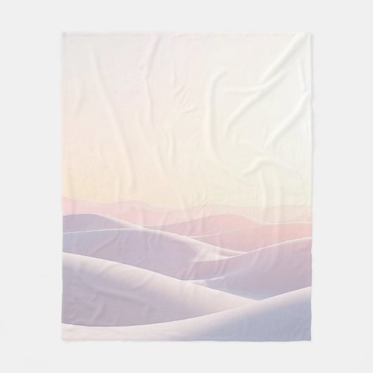 Calm light background with sand dunes fleece deken (Voorkant)