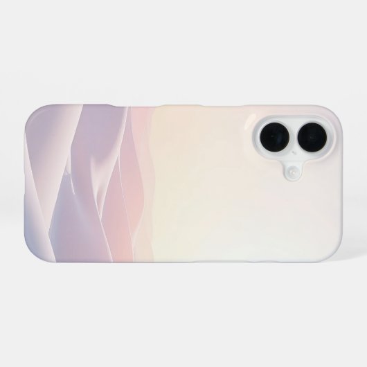 Calm light background with sand dunes iPhone 16 hoesje (Achterkant horizontaal)