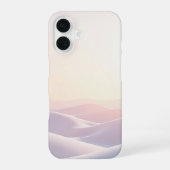 Calm light background with sand dunes iPhone 16 hoesje (Achterkant)