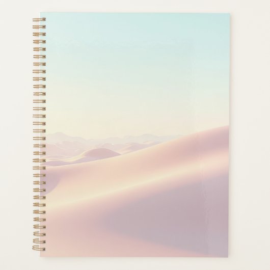 Calm light background with sand dunes planner (Voorkant)