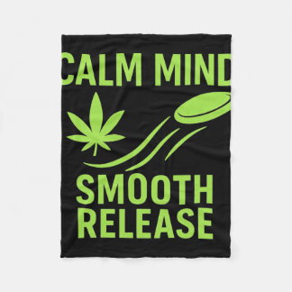 Calm Mind Smooth Release Chill Disc Golf Frisbee  Fleece Deken