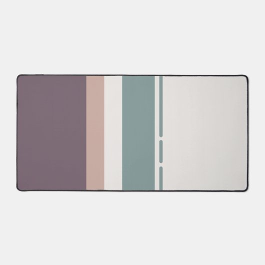 Calm Neutral Stripes – Minimal Workspace Mat (Recto)