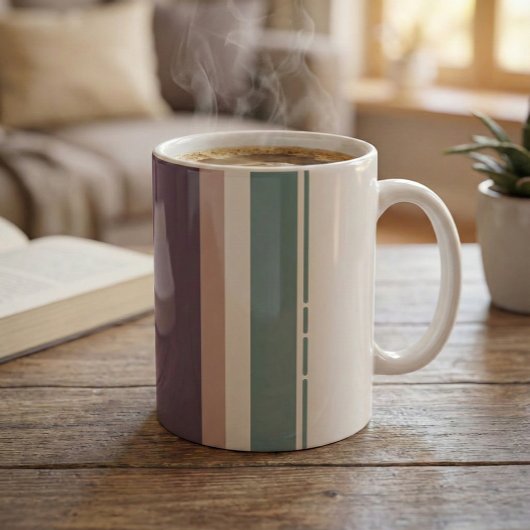 Calm Neutral Stripes – Modern Minimal Mug