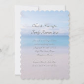 Calm Ocean Beach Family Reunion Invitation (Devant)