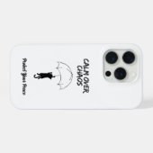 Calm Over Chaos – Editable Quote Cat iPhone Case (Verso Horizontal)