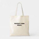 Calm Over Chaos – Editable Quote Cat Tote Bag (Dos)