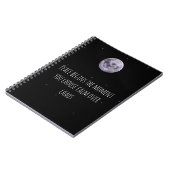 Calm Over Chaos Moon Notebook– Peace Quote Journal (Côté gauche)