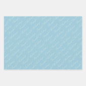 Calm Peaceful Winter Forest Waterverf Script Inpakpapier Vel (Voorkant 3)