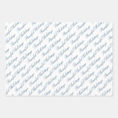 Calm Peaceful Winter Forest Waterverf Script Inpakpapier Vel (Voorkant 2)