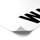 Calm Play Water Polo Poster - Wit (Hoek)