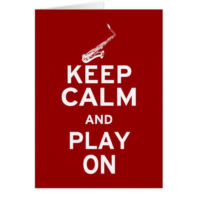 Calm Saxophone (Voorkant)