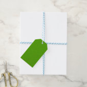 Calm & simple lime green textured background  cadeaulabel (Met Touw)