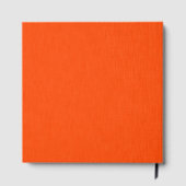 Calm & simple orange textured background gastenboek (Achterkant)