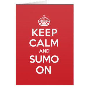 Calm Sumo Greeting Note Card